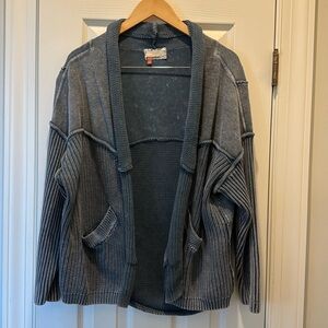 Pilcro washed out blue cardigan